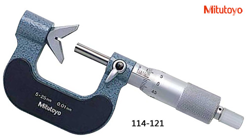 B0414-001-三豐-114-121V型測砧千分尺 5-25